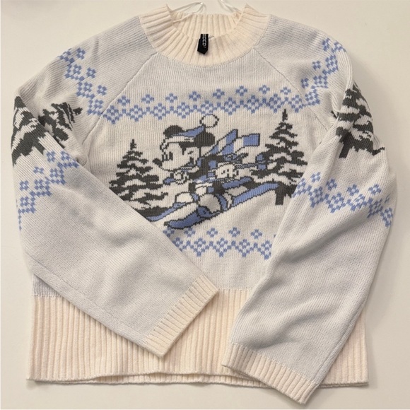 Disney Sweaters - Disney White and Blue Sweater - Crew Neck